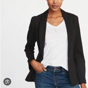 Old Navy Black Classic Ponte-Knit Blazer